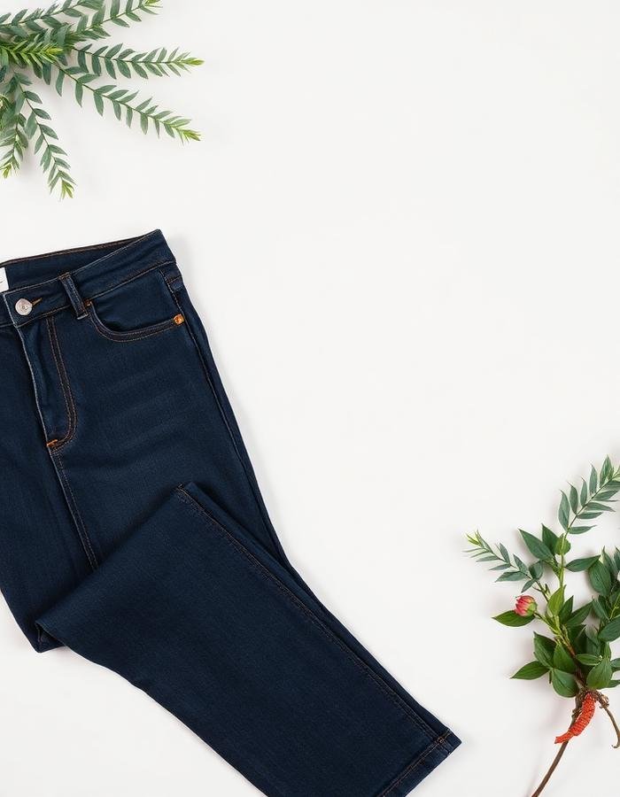 Straight-leg denim